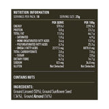 Lotus LSA Meal G/F 450g rear label and nutrition information panel