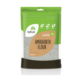 Lotus Organic Amaranth Flour 500g front pack on white background