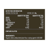 Lotus Organic Self-Raising Wheat Flour 1kg rear label and nutrition information panel