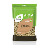 Lotus Organic Soy Beans 500g front pack on white background