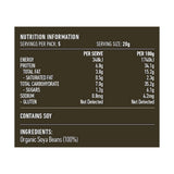 Lotus Organic Soy Beans 500g rear label and nutrition information panel