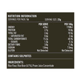 Lotus Rice Bran Cereal 400g rear label and nutrition information panel