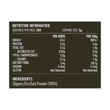 Lotus Slippery Elm Bark Powder 1kg rear label and nutrition information panel