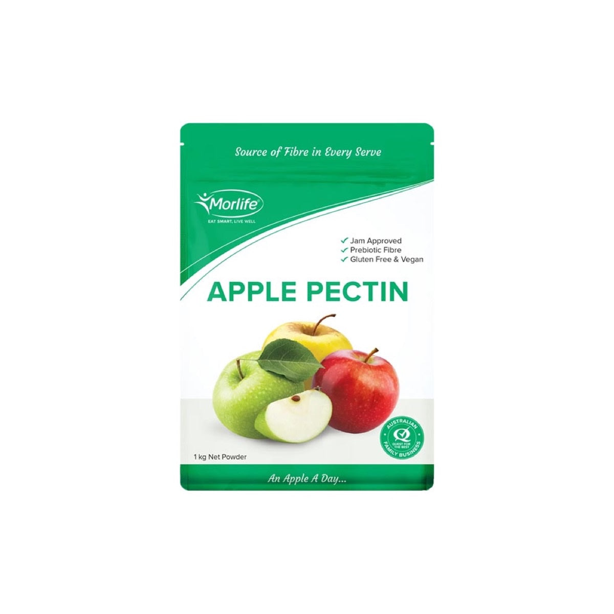 Morlife Apple Pectin Powder front pack on white background