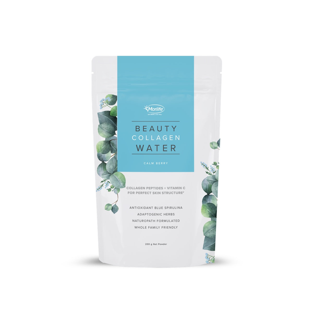 Morlife Beauty Water Calm Berry 200g front pack on white background