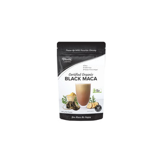 Morlife Organic Black Maca Powder 100g front pack on white background