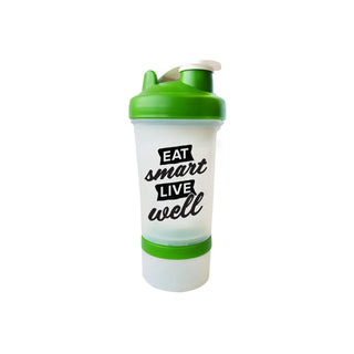 Morlife Shaker Bottle Green 500 ml front pack on white background
