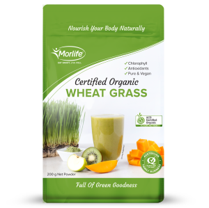 Morlife Wheat Grass Certified Organic 200g