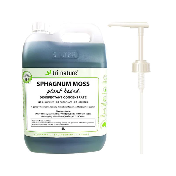 Tri Nature Sphagnum Moss Disinfectant Concentrate Bulk with pump 5L