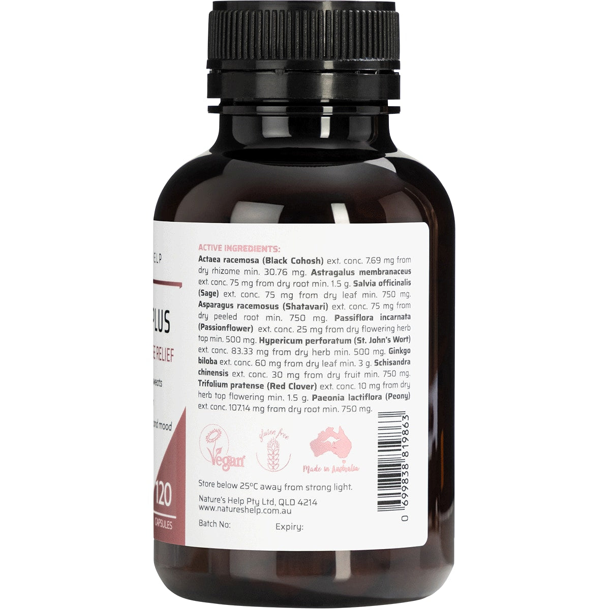 Nature's Help Harmony Plus Enhanced Menopause Relief 120 Caps - product image 2