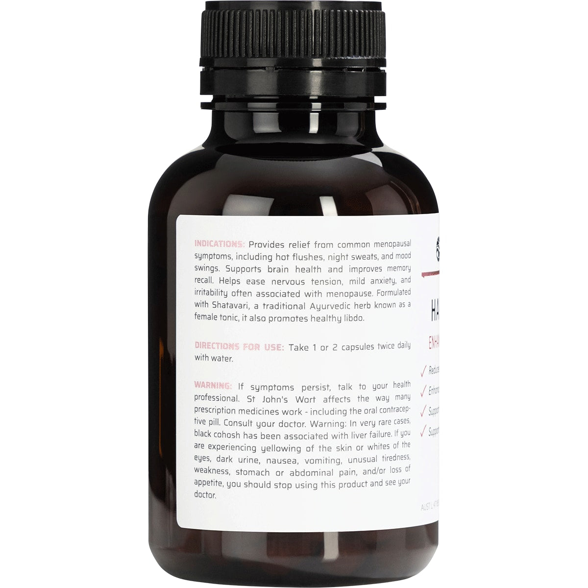Nature's Help Harmony Plus Enhanced Menopause Relief 120 Caps - product image 3