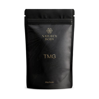 Nature's Body TMG Powder Pure Trimethylglycine 100g front pack on white background