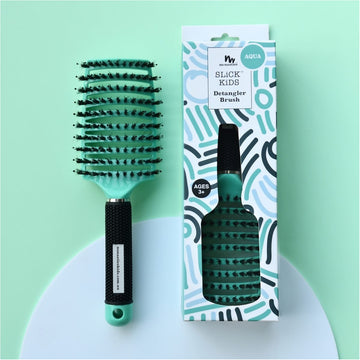 No Nasties Kids Detangler Hair Brush Aqua