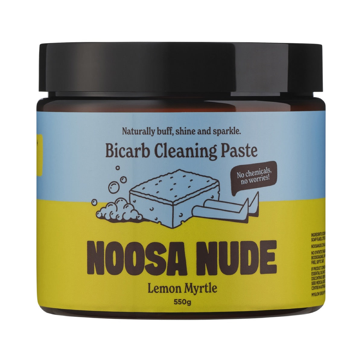 Noosa Nude Bicarb Cleaning Paste Lemon Myrtle 550g