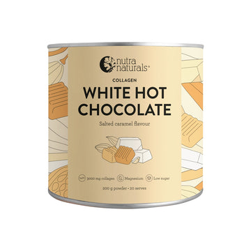 Nutra Naturals Collagen White Hot Chocolate Salted Caramel 200g
