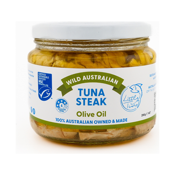 Little Tuna Wild Australian Tuna Steak in Olive Oil 290g — 1 jar