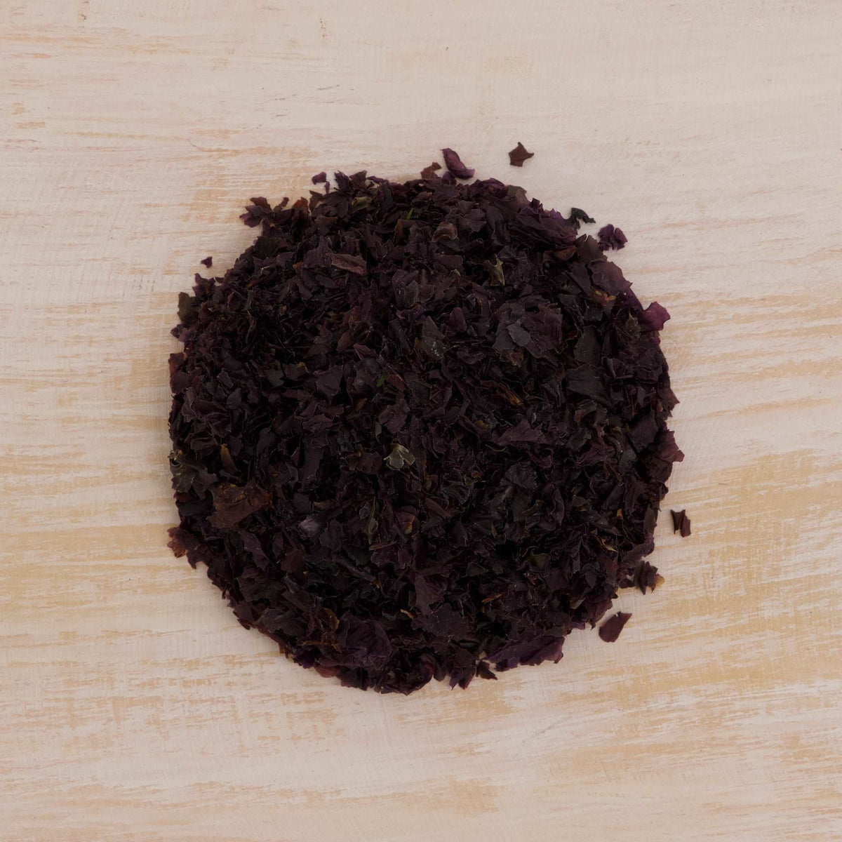 Close-up of Pacific Harvest nori seaweed flakes
