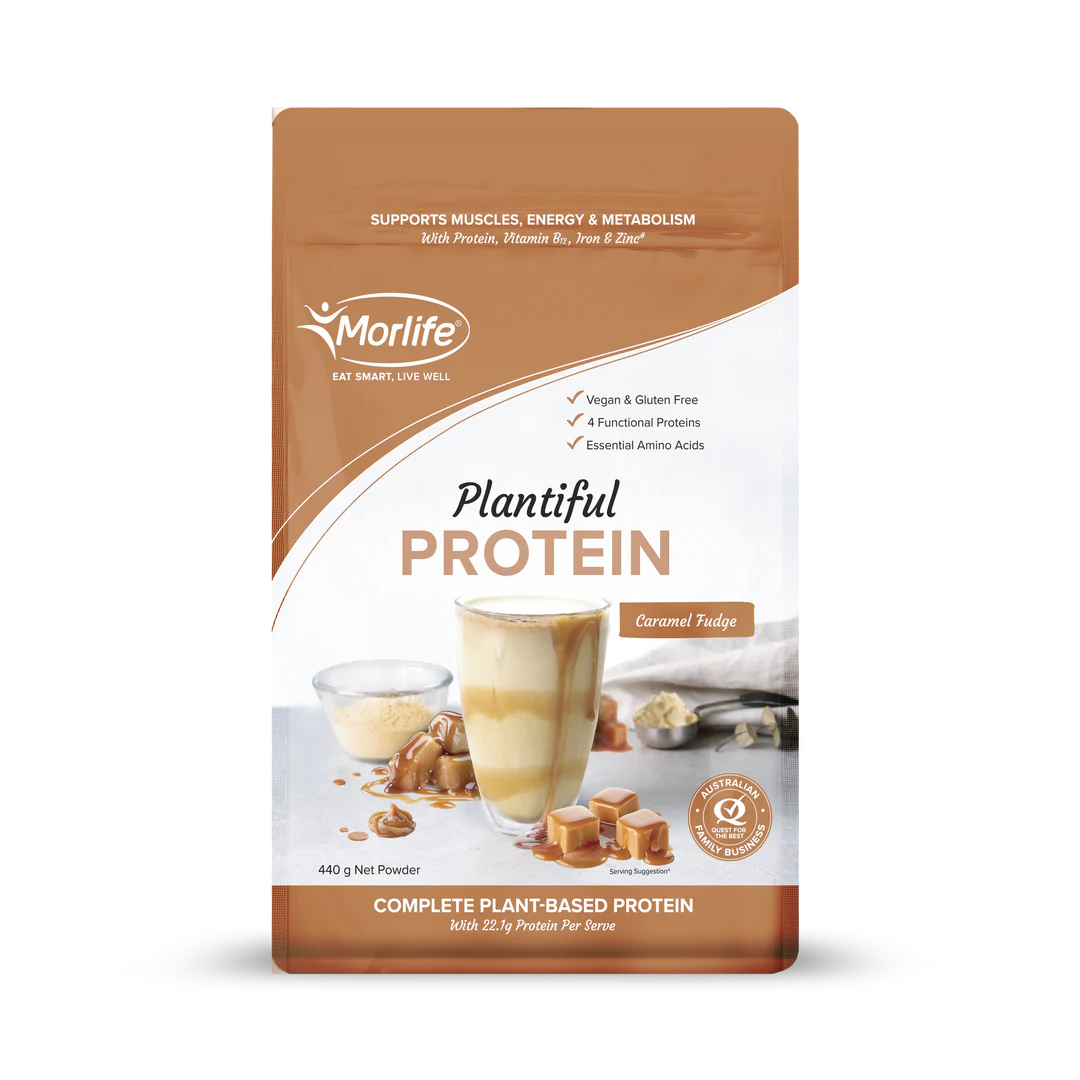 Morlife Plantiful Protein Caramel Fudge 440g