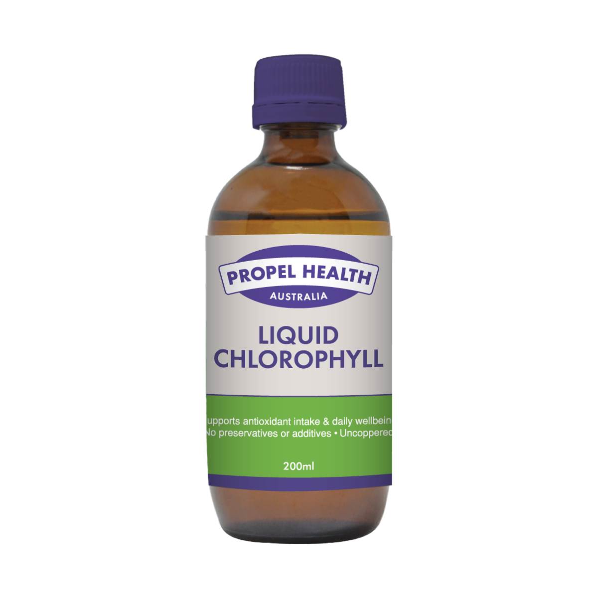 Propel Health Liquid Chlorophyll 200ml front packshot