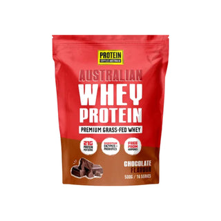 Protein Supplies Australia Australian Whey Protein 500g Chocolate packshot on white background