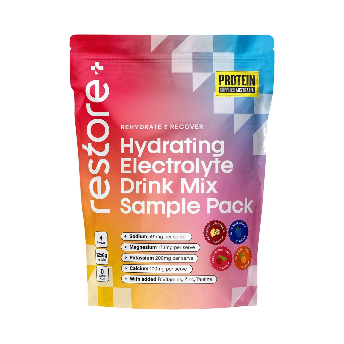 Protein Supplies Australia Restore Electrolyte Drink Mix Sample Pack 12pk product image