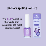 No Nasties Kids Water-Based Nail Polish Poppy Purple 8.5ml lifestyle image 2