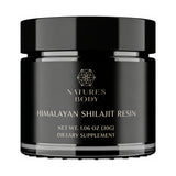 Nature's Body Pure Himalayan Shilajit Resin 30g front pack on white background