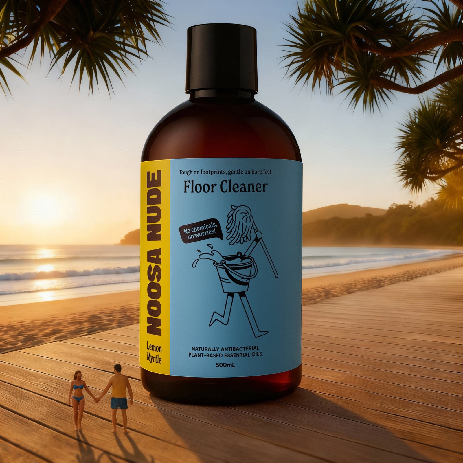 Noosa Nude Floor Cleaner Lemon Myrtle 500ml lifestyle image