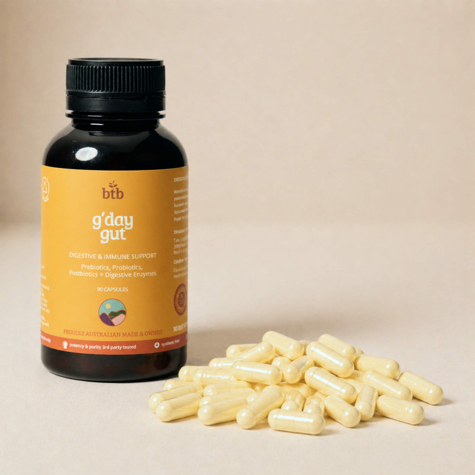 Bush Tucker Blends G'day Gut 90 Capsules lifestyle image