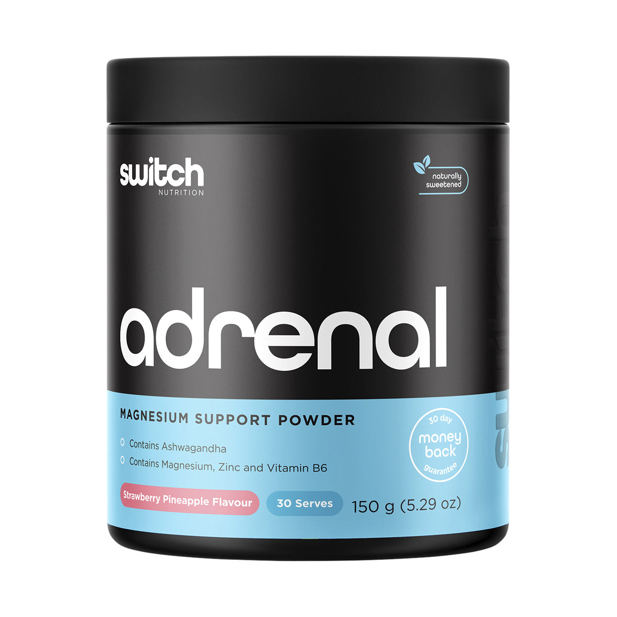 Switch Nutrition Adrenal Switch Magnesium Support Formula 150g — Strawberry Pineapple product packshot
