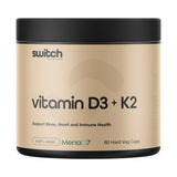 Switch Nutrition Vitamin D3 + K2 60 Capsules product packshot
