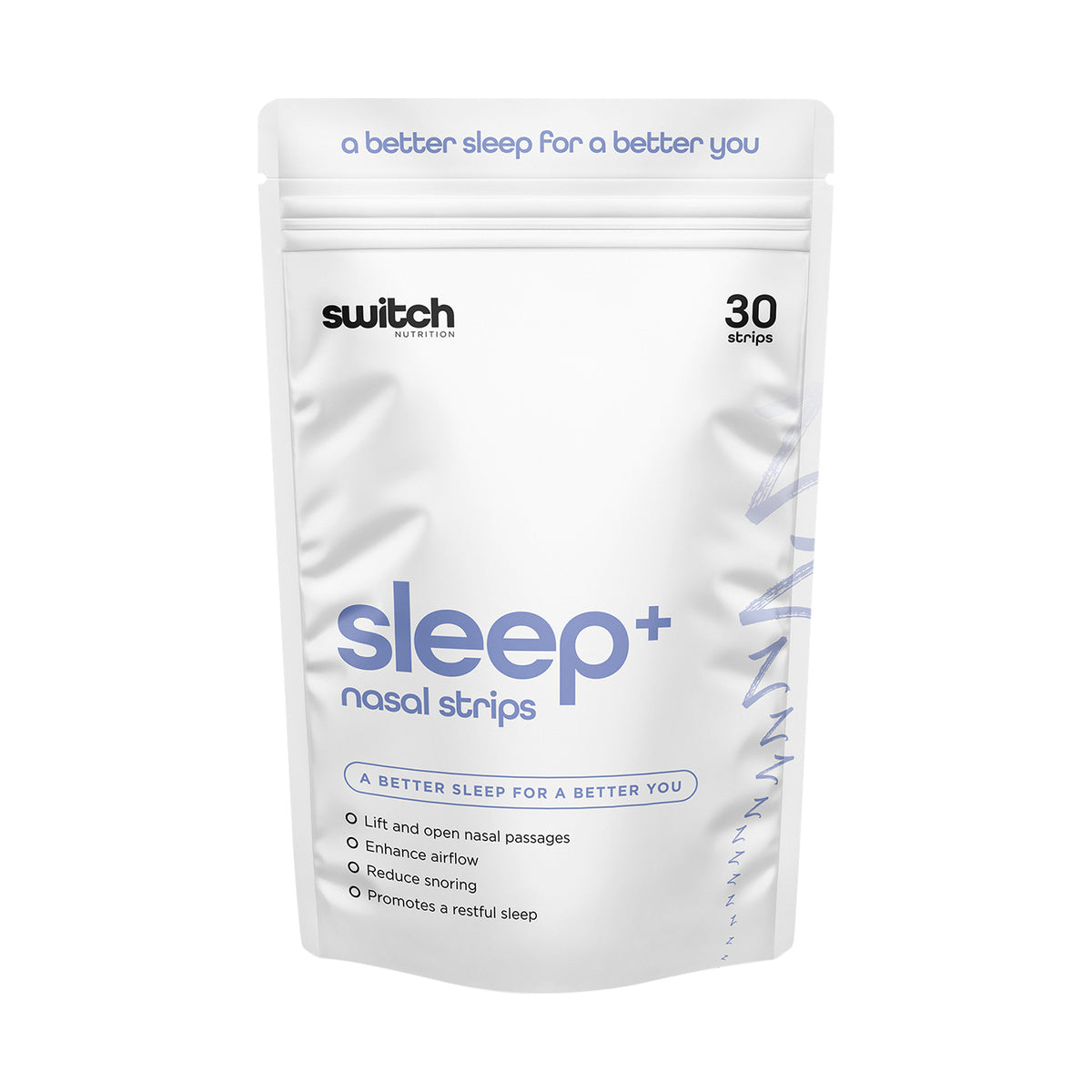 Switch Nutrition Sleep+ Nasal Strips 30 Pack product packshot