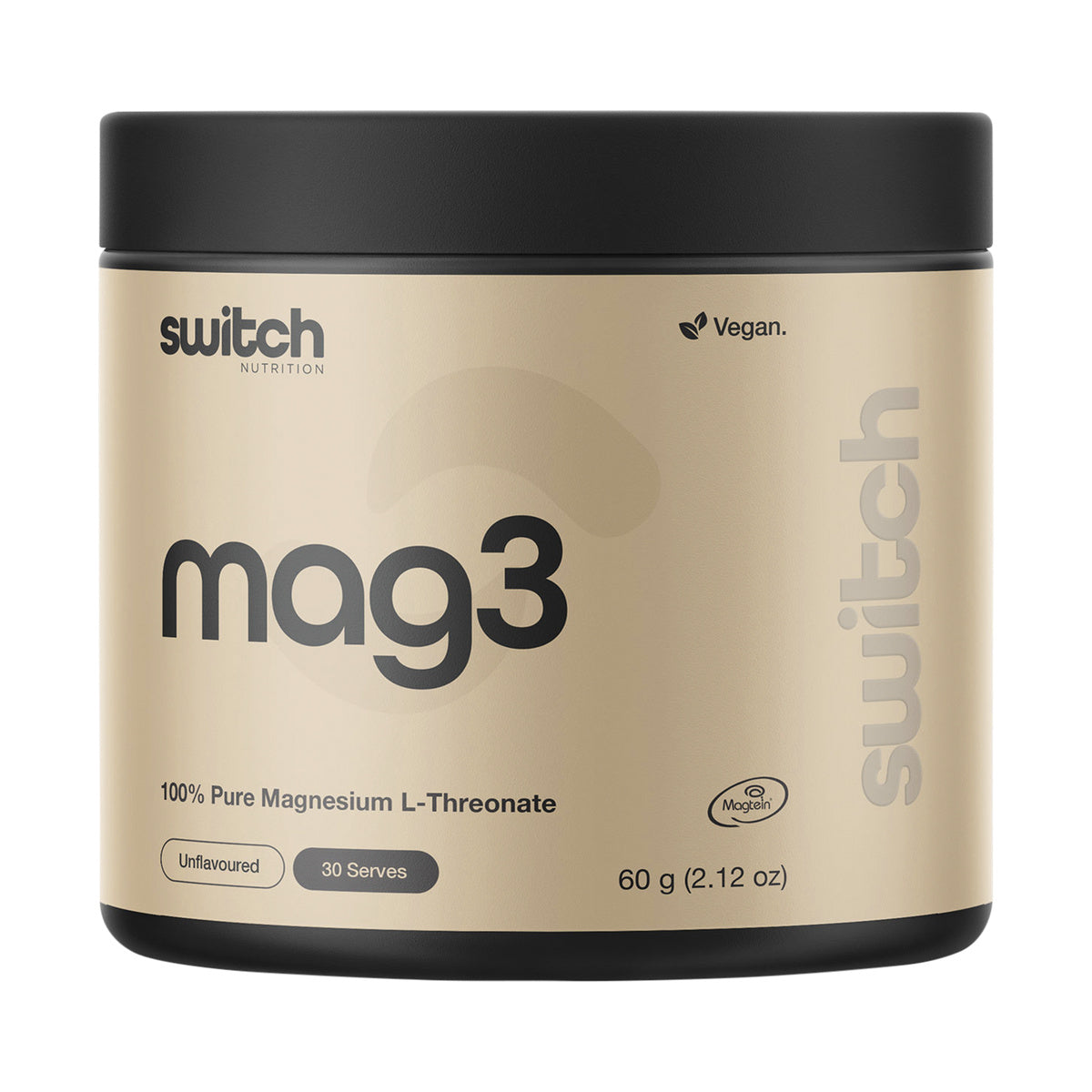 Switch Nutrition Mag3 100% Pure Magnesium L-Threonate Unflavoured 60g product packshot