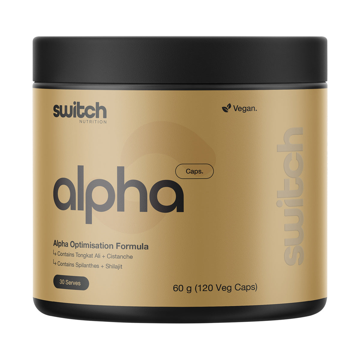 Switch Nutrition Alpha Male Support Formula 120 Caps product packshot