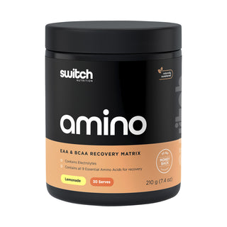 Switch Nutrition Amino EAA & BCAA Electrolyte Recovery 210g — Lemonade product packshot