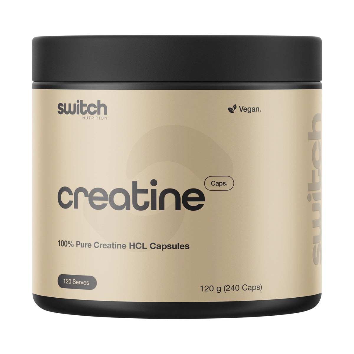 Switch Nutrition Creatine 100% Pure HCL Caps — 240 product packshot