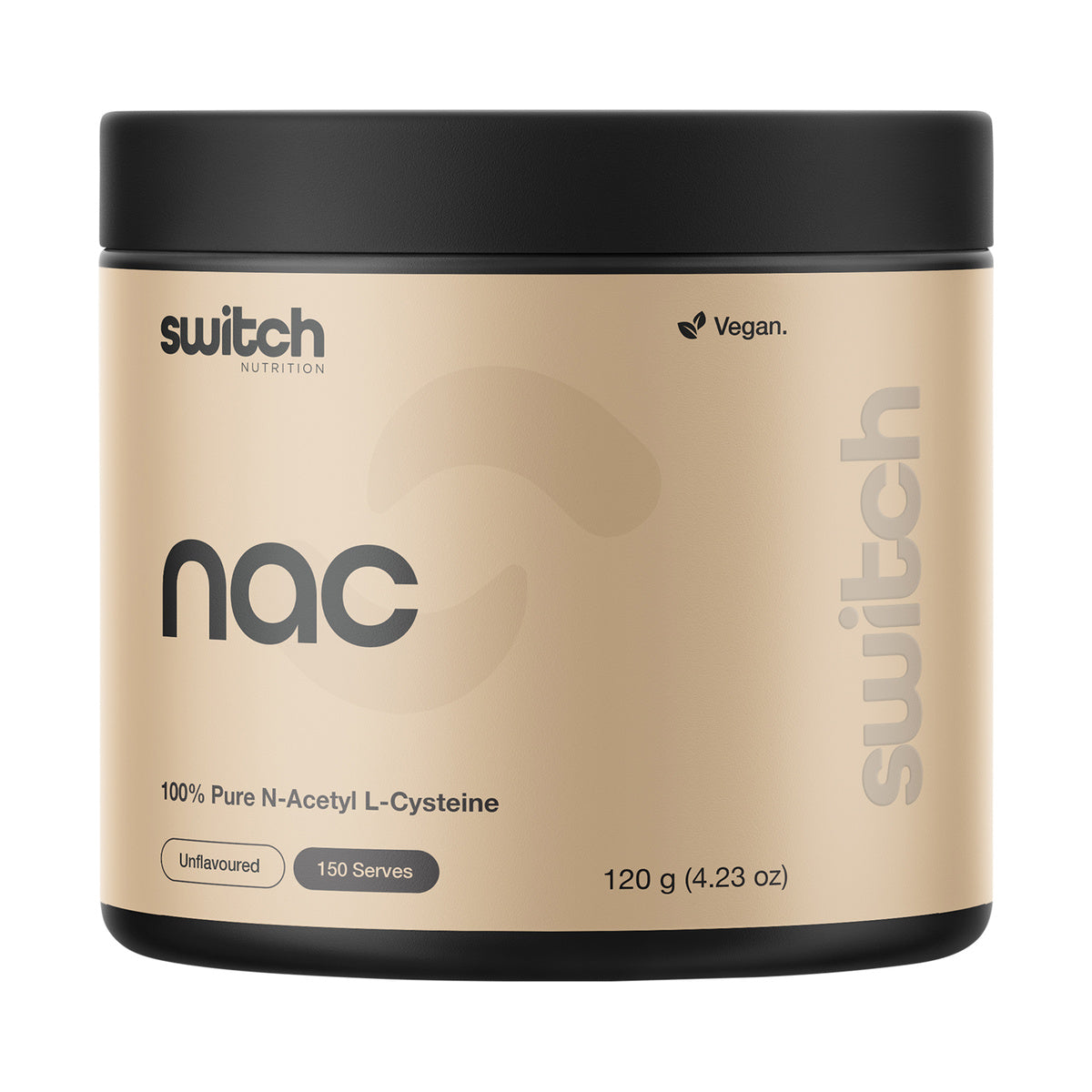 Switch Nutrition NAC 100% N-Acetyl L-Cysteine Powder 120g product packshot
