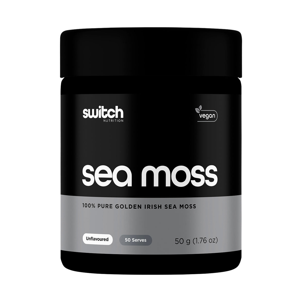 Switch Nutrition Sea Moss 100% Pure Golden Irish Sea Moss 50g product packshot