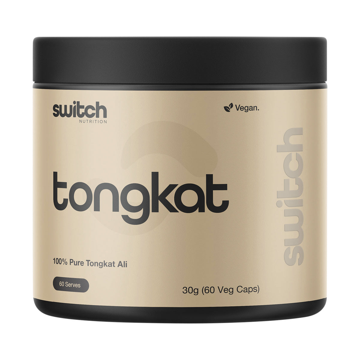 Switch Nutrition Tongkat Ali 100% Pure Tongkat Ali 60 Capsules product packshot