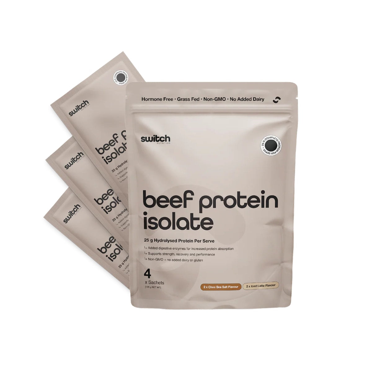Switch Nutrition Beef Protein Isolate Sample Pouch 4x30g