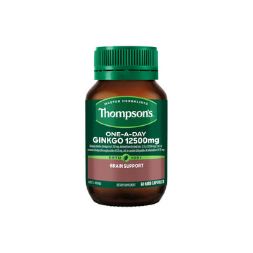 Thompson's One-A-Day Ginkgo 12500mg 60 Capsules front pack