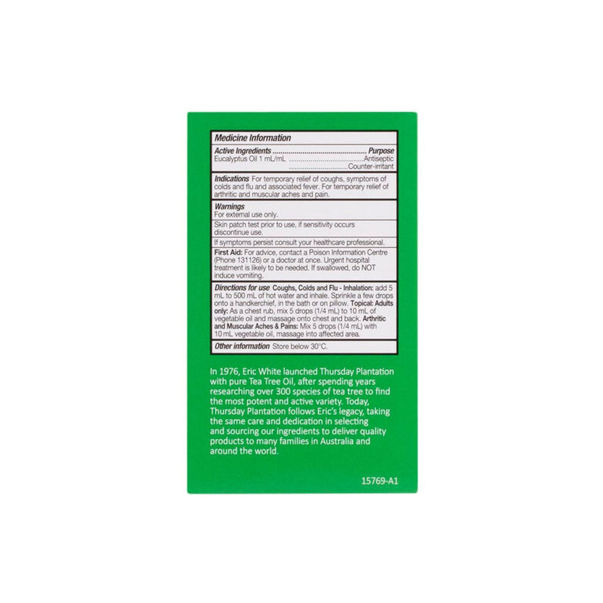 Thursday Plantation Eucalyptus Oil 100% 50ml pack image 2