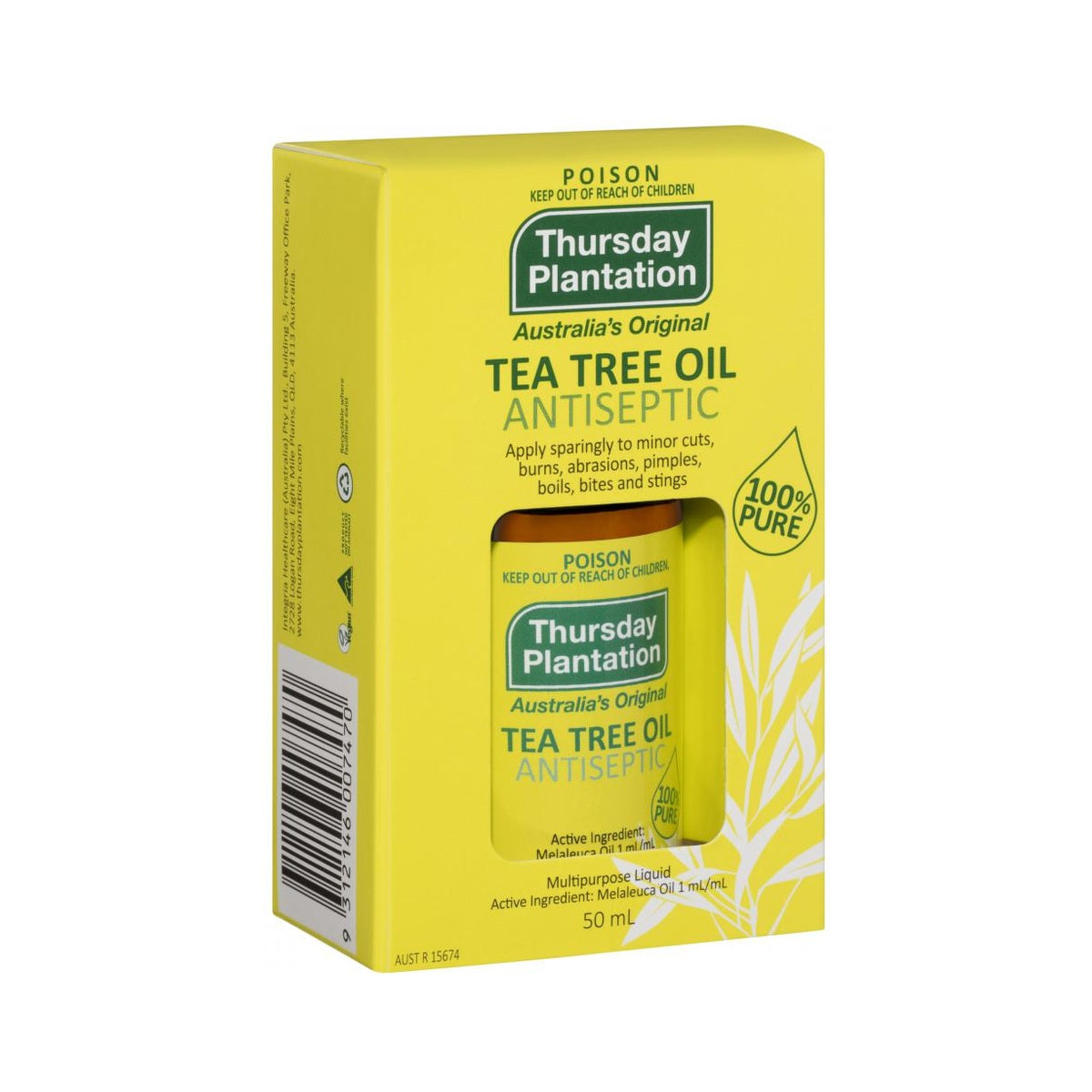 Thursday Plantation Tea Tree Oil 50ml pack image 2