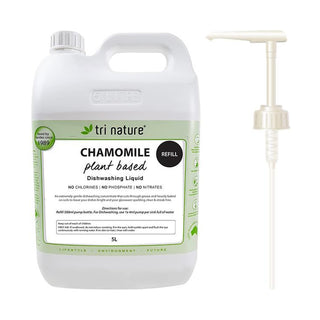 Tri Nature Chamomile Dishwashing Liquid Bulk with Pump 5L — product packshot
