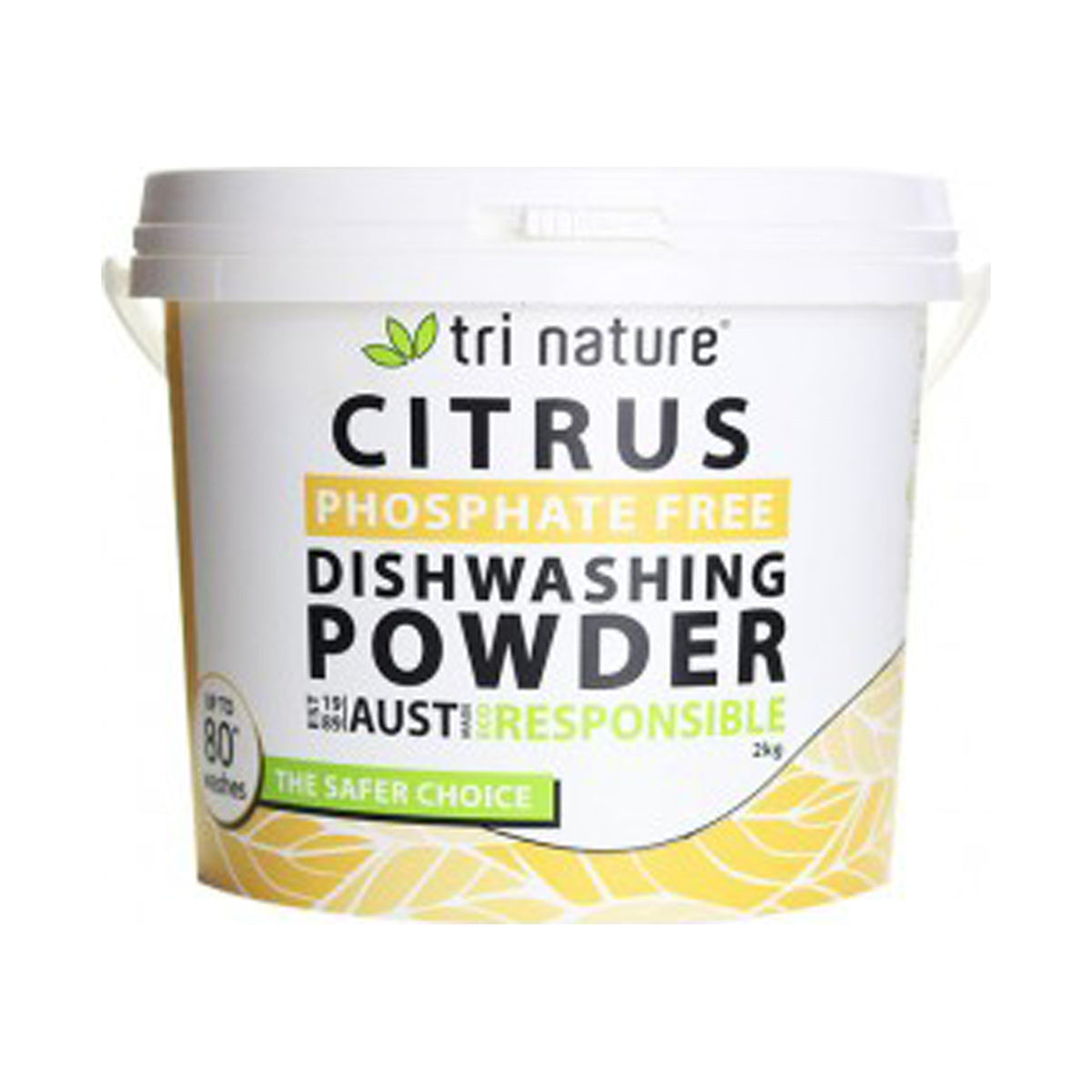 Tri Nature Citrus Dishwashing Powder Bucket 2kg — product packshot