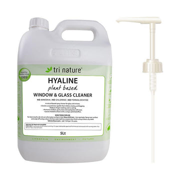 Tri Nature Hyaline Glass & Window Cleaner Bulk with pump 5L — product packshot