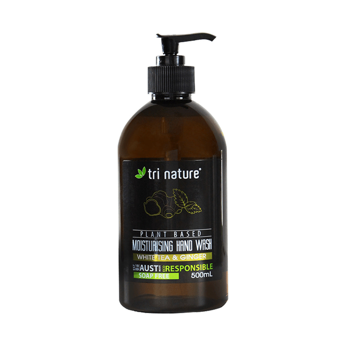 Tri Nature Moisturising Hand Wash White Tea and Ginger 500ml — product packshot