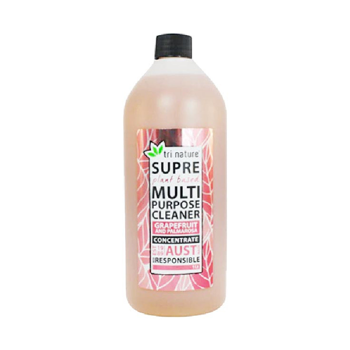 Tri Nature Supre Multi Purpose Cleaner Grapefruit & Palmarosa Concentrate 1L — product packshot