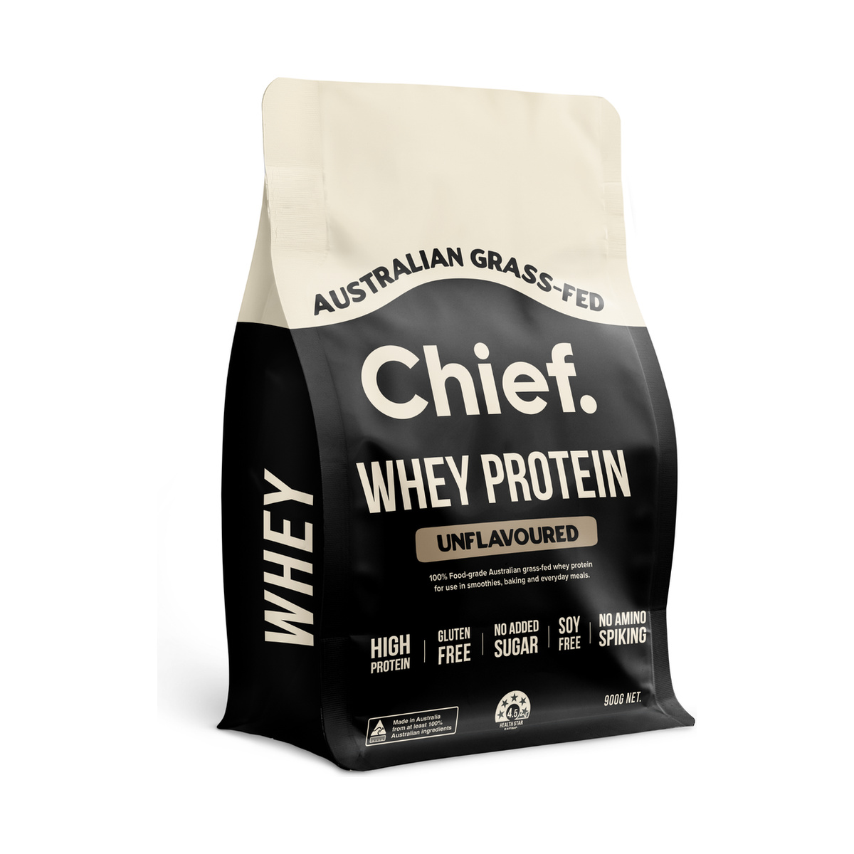 Chief Nutrition Whey Protein Concentrate 900g Unflavoured product packshot
