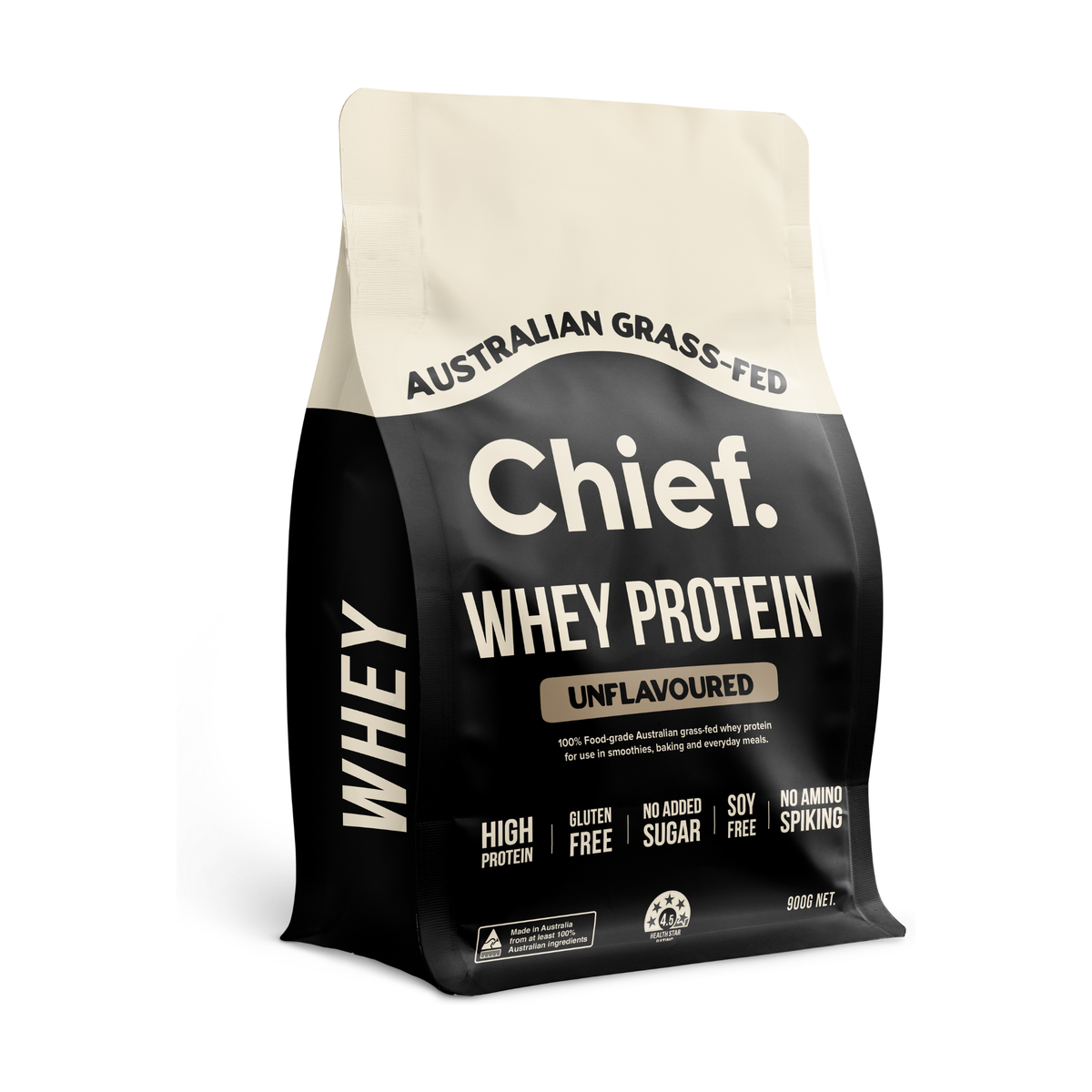 Chief Nutrition Whey Protein Concentrate 900g – Unflavoured